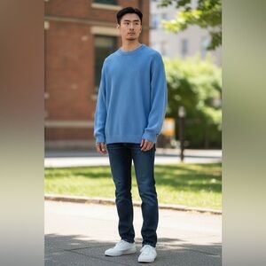 Brandy Melville John Galt Sky Blue Knit Men’s Sweater L